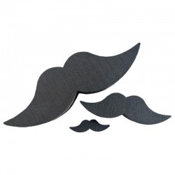 Moustache OASIS®  3 tailles, pour vitrine, bouquet de fleurs, composition de fleurs. Mr et Mme ou la fête des pères, November