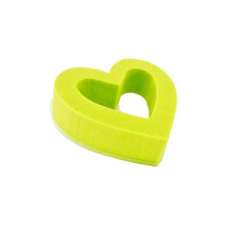 Cœur ouvert 18cm OASIS® RAINBOW® FOAM Vert anis