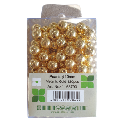 Déstockage Perles OASIS® ø 10 mm Or