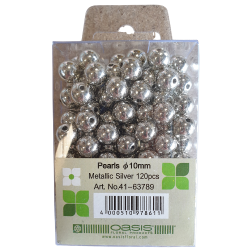 Perles OASIS® ø 10 mm - Argent