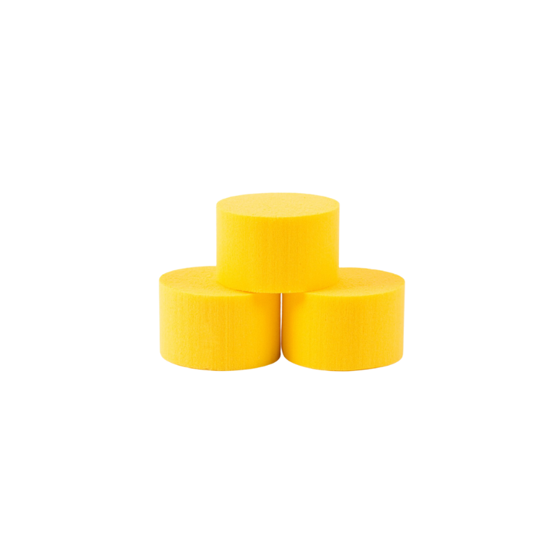 Cylindre ø 8 cm OASIS® RAINBOW FOAM- jaune soleil