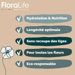 sachet de nutriments pour fleurs fraîches