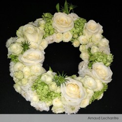 Couronne BIOLIT® OASIS® BLACK IDEAL fleurie