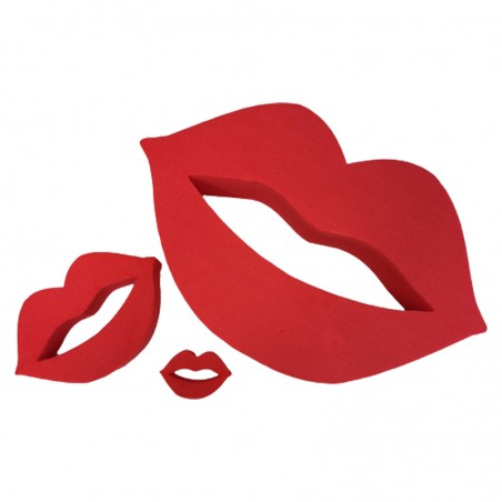 Bouche rouge OASIS® RAINBOW® FOAM, Mr et Mme pour la St Valentin ou la fête des mères