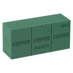 3 Blocs De Mousse Florale EPE Noir - 18x18x6,5 Cm - Pour Composition Et Emballage