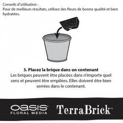 OASIS® TerraBrick™ Floral Media notice d'utilisation